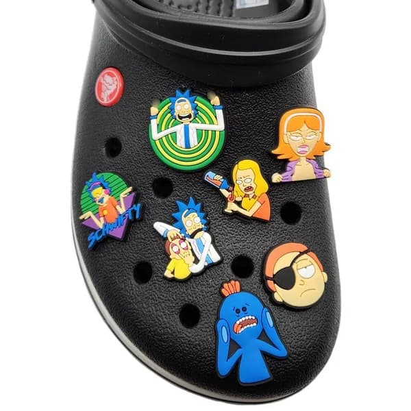 Джибитсы для крокс, Рик и Морти 14 шт. Значки на crocs rick and morty, клипсы аксессуары
