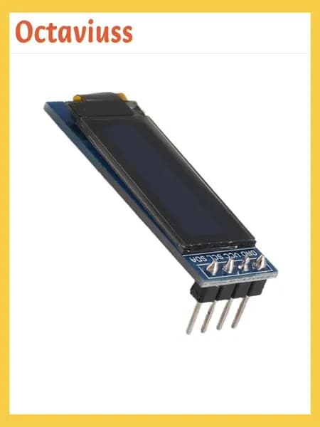 Модуль OLED-дисплея N0SSD1306, драйвер OLED-экрана, 3,3 В постоянного тока, белый текст.