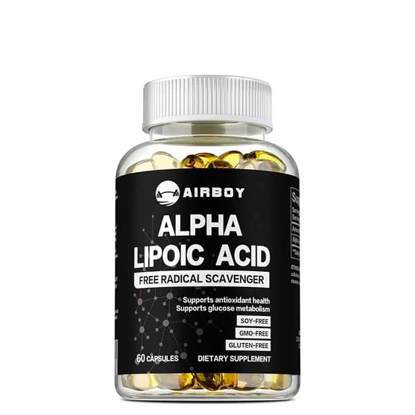 Биологически активная добавка Airboy Alpha-Lipoic Acid предназначена для поддержания антиоксидантной защиты, метаболизма глюкозы и здоровья печени.