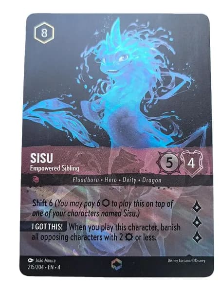 Карта Disney Lorcana Card Английская/немецкая/ французская версия флэш-карты с 1-го по 8-й патроны