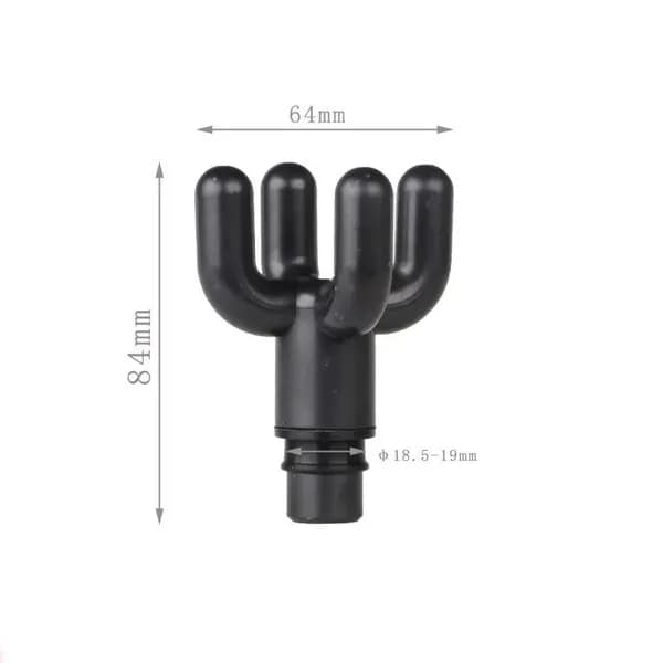 Насадка в виде двойной буквы U для перкуссионного вибро массажера Phoenix, Muscle gun, massage gun, booster, xiaomi (1 штука)