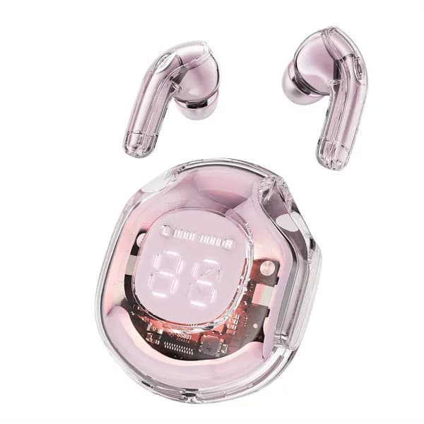 Наушники беспроводные с микрофоном, Bluetooth, USB, розовый