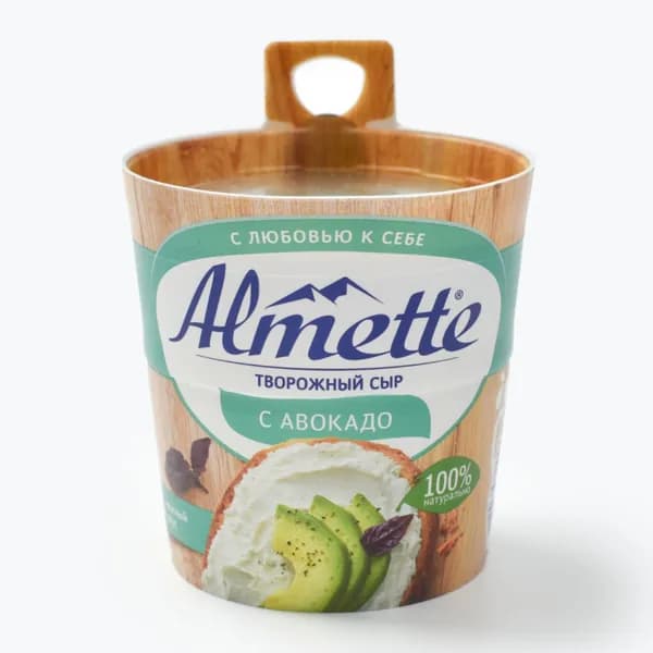 Сыр творожный с авокадо 150 г, Almette