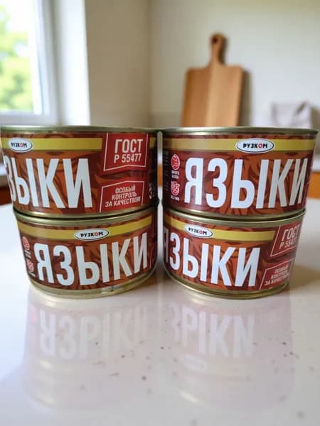 Языки свиные в с/с ГОСТ 325 г 4 шт