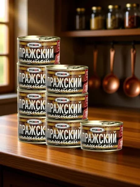 Паштет Пражский ГОСТ РУЗКОМ 230 гр 8 шт.