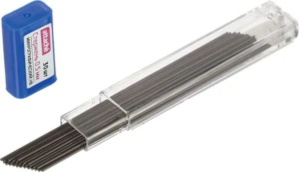 Стержень микрографический HB 0.5 мм Attache (30 грифелей)