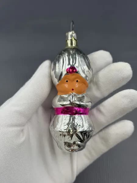 Елочная игрушка "Маленький Мук" Стекло СССР Красивая! Винтаж!