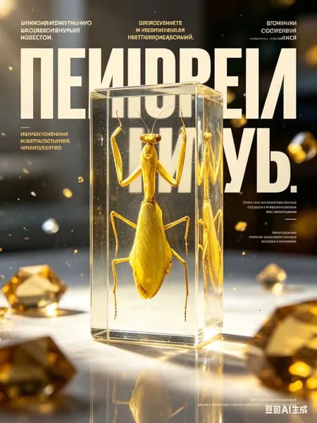 Настоящий богомол в смоле экземпляр для коллекции 110х43х26 мм, прозрачный куб с настоящим насекомым; наглядное пособие по биологии и оригинальный подарок для детей и взрослых, 1 шт.