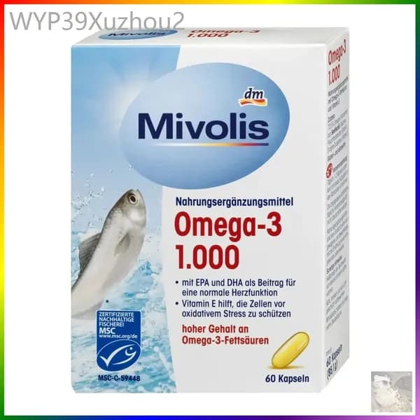 Mivolis Omega-3 1000 мг, Рыбий жир в капсулах, 60 шт