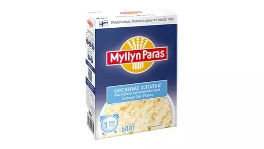 Хлопья Myllyn Paras 1928 овсяные б/п 1 мин 500 г