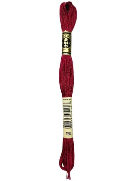 Мулине ДМС нитки для вышивания DMC, Франция, 8 м, 1 шт, цвет 498