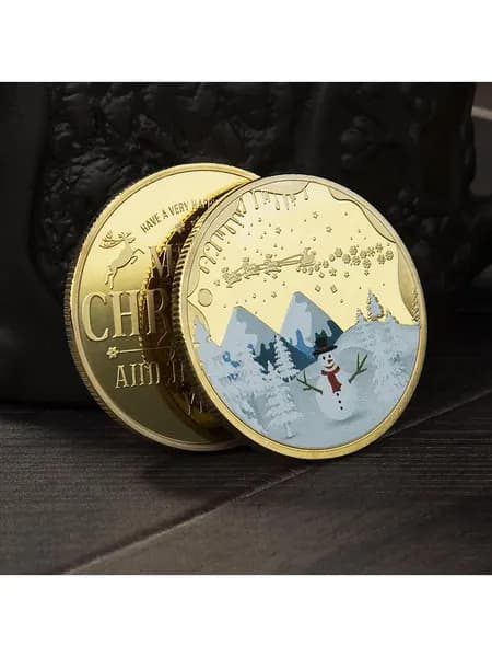 Рождественская памятная монета Christmas 2 Gold