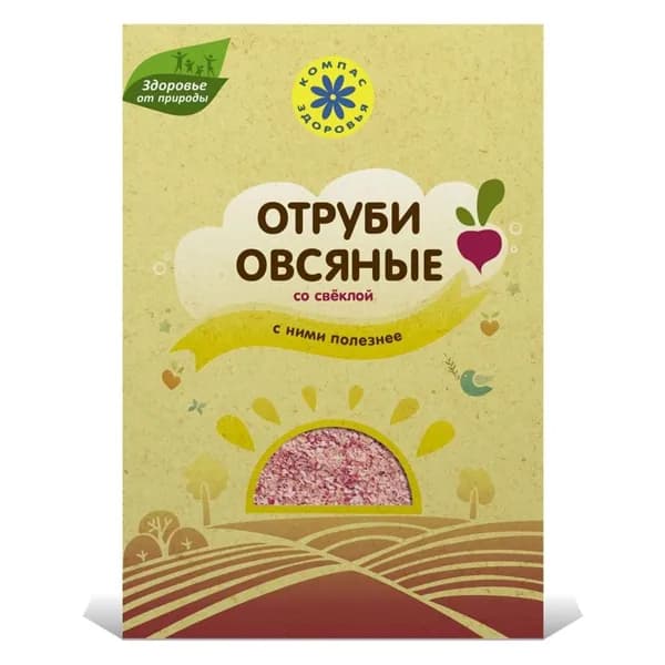 Отруби овсяные со свеклой "Компас здоровья", 200 г