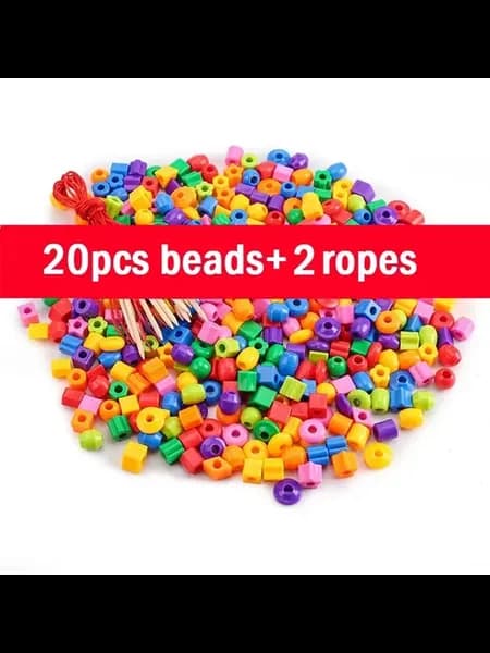 Монтессори бусы для нанизывания 20pcs beads