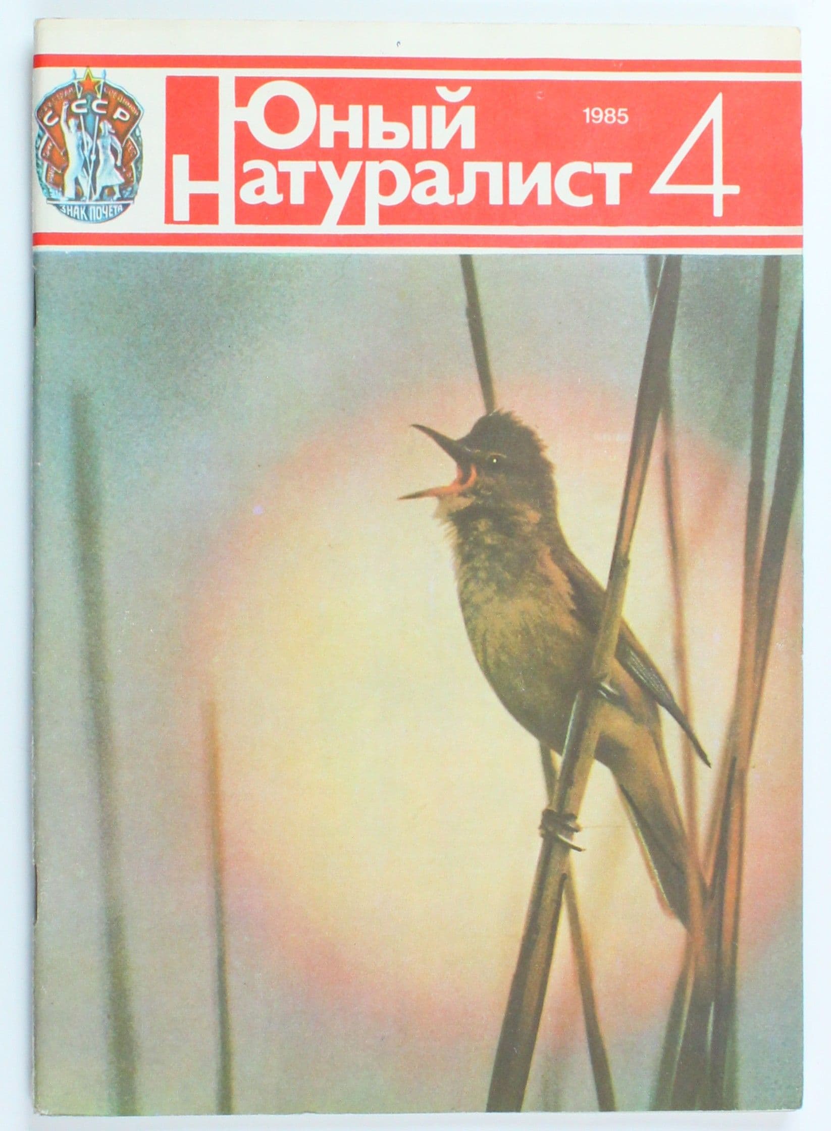 Винтажный журнал СССР Юный Натуралист, выпуск 04/1985