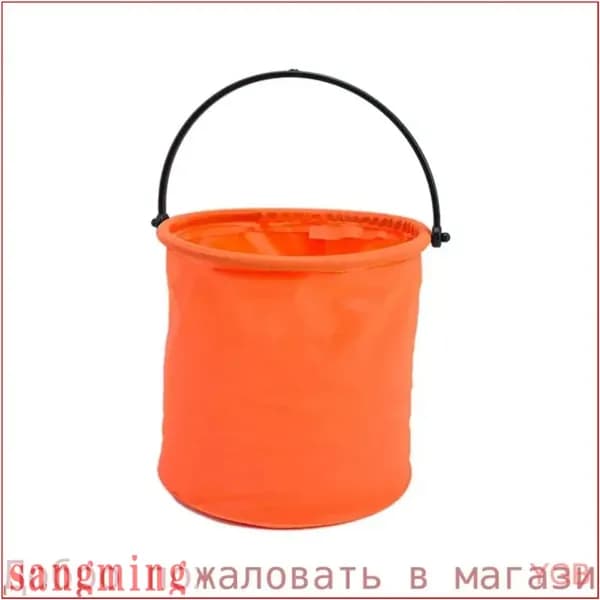 Складное игрушечное ведерко для пляжных игр-розовое