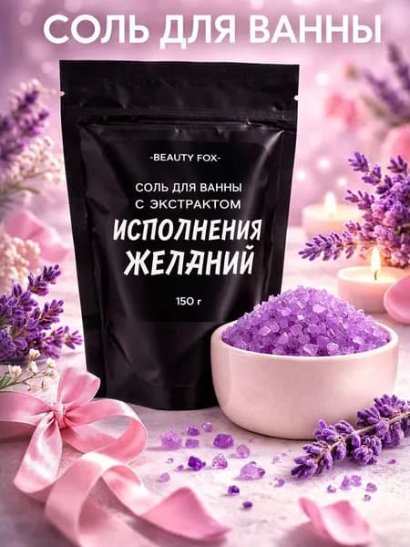 Соль для ванны "С экстрактом исполнения желаний", аромат ежевики, 150 г