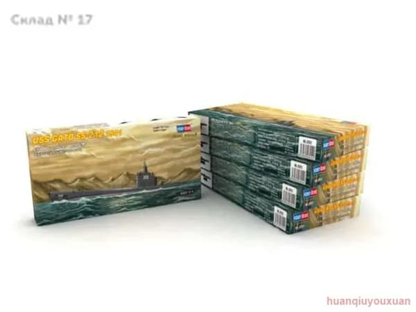 Hobbyboss 87012 1:700 U.S. Подводная лодка SS-212 военно-морского флота Маленькая акула", 1941 годсборная модель корабля