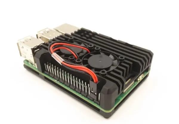 Для Raspberry Pi 5 с двумя охлаждающими вентиляторами PWM, алюминиевый корпус с 2 кулерами для микрокомпьютера