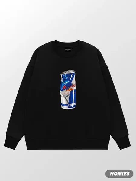 Свитшот оверсайз с принтом RED BULL y2k