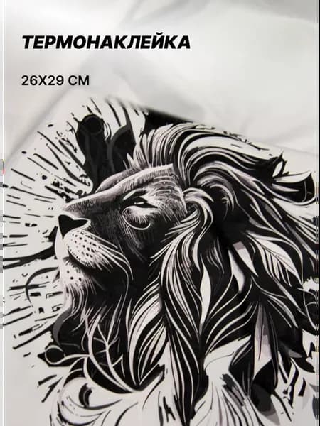 Термонаклейка на одежду большая 26х29 см детская и взрослая