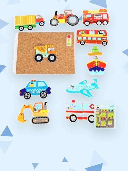 Детская деревянная игрушка "Молоток и гвозди", - Движение