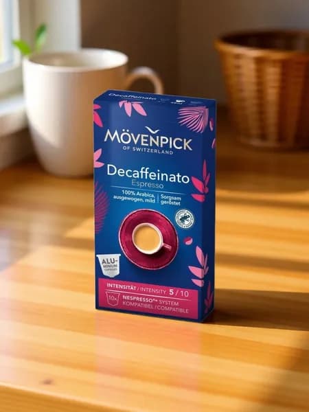 Кофе в капсулах Movenpick Decaffeinato для кофемашин системы NESPRESSO - 10 шт., капсульный кофе