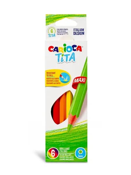 Tita Maxi карандаши цветные утолщенные 6 цветов 42788