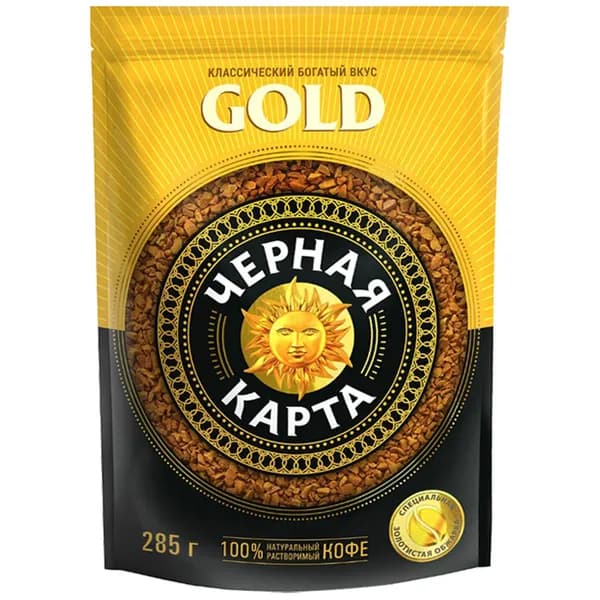 Черная Карта Кофе растворимый Сублимированный 285г. 1шт.