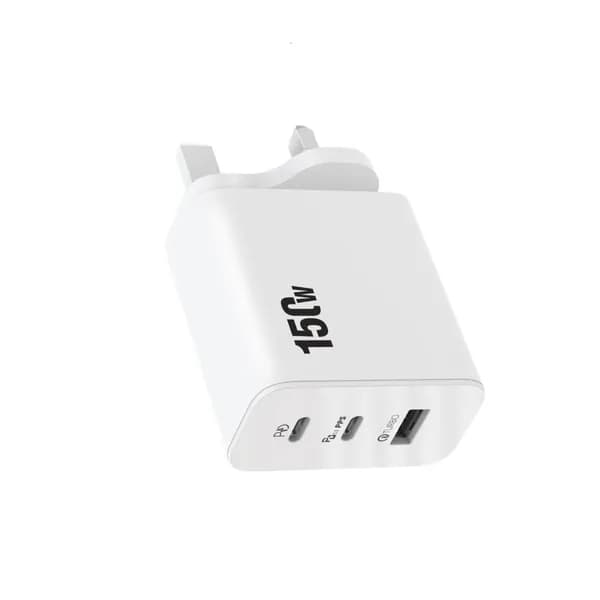 Зарядное устройство 150W 3 порта USB-C, Белый - UK