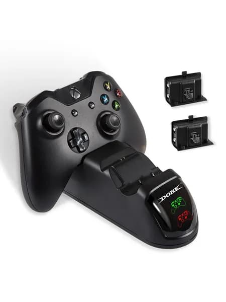 Зарядная станция DOBE +2 аккумулятора 1200 mAh для геймпадов Xbox One Charging Dock (TYX-1871)