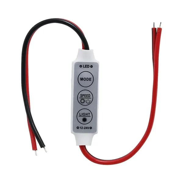 Контроллер управления светом для одноцветной светодиодной ленты 12V 24V 4А с 3-клавишный кнопка