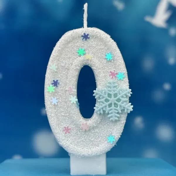Свечи для торта цифра 0, цифра 1, 7 см