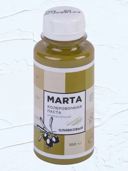 Колер MARTA №29 универсальный, Оливковый, 100 мл, высококонцентрированный, матовый