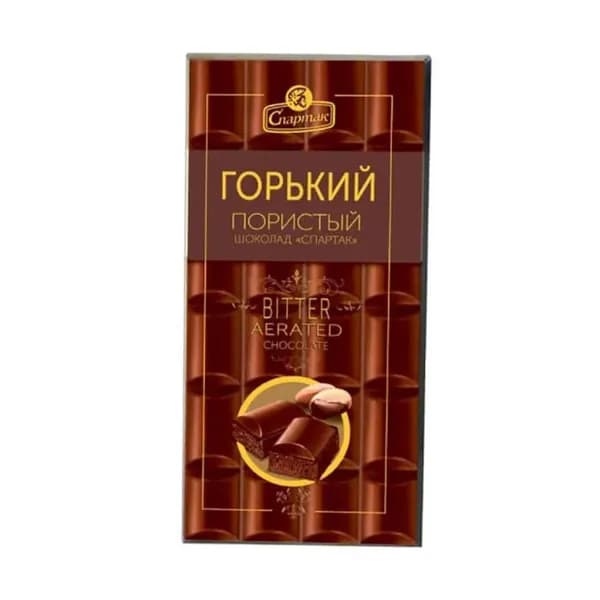 КФ Спартак Шоколад Пористый Горький, 70 г