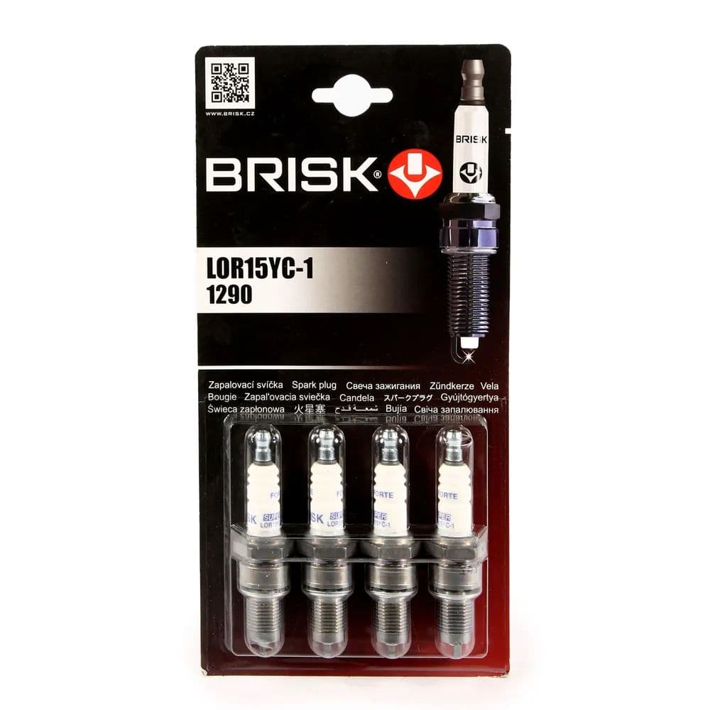 Свеча зажигания 21082i (LOR15YC-1) (1290) FORTE SUPER (1 шт, в упак 4 шт) BRISK