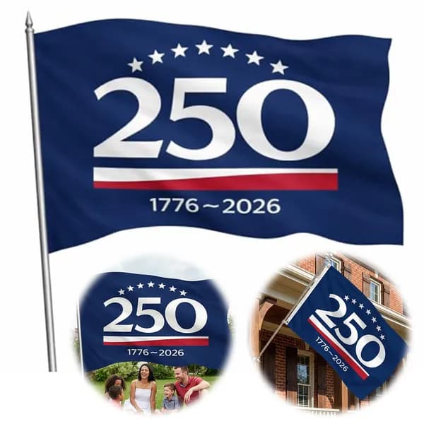 Флаг США к 250-летию независимости, полиэстер, 150 90 см