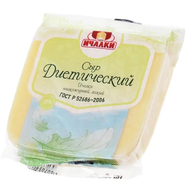 Сыр Диетический Ичалки 27% жир. 250г