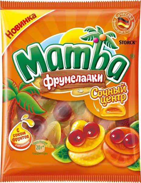 Мармелад жевательный MAMBA Фрумеладки Сочный центр, 70г