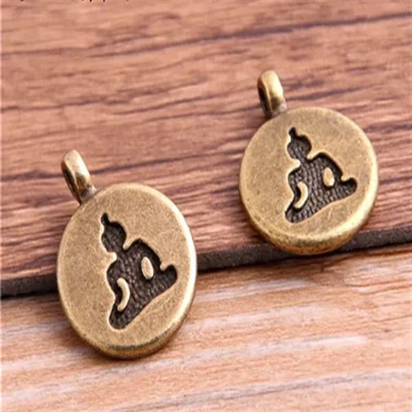 10pcs Подвеска в виде лотоса 14*19mm