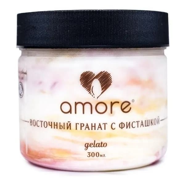 Мороженое молочное Amore восточный гранат-фисташка БЗМЖ 300 мл