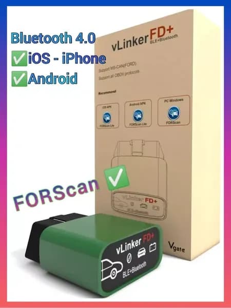 Автосканер Vgate vLinker FD+ Bluetooth 4 0 v2 2 ELM327