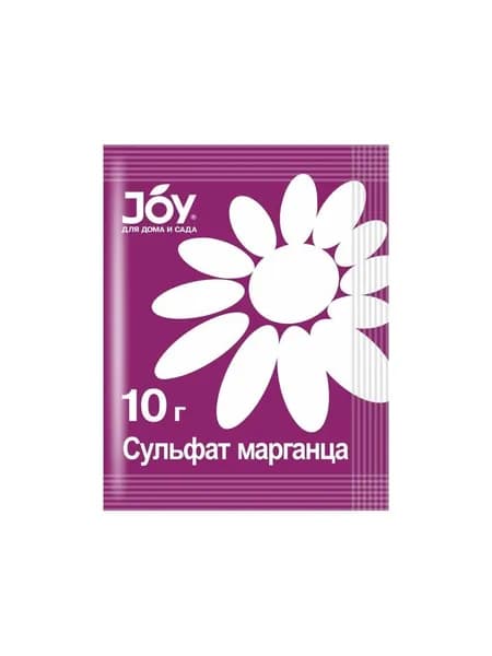 Удобрение Joy Сульфат Марганца, минеральное, для повышения урожайности, порошок, 10 г