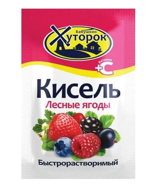 Хуторок Кисель Брусника, 30 г