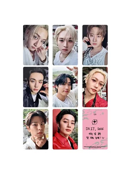 StrayKids DO IT FANS карточки 8 шт полный комплект коллекционные карты Stray Kids, лимитированная серия