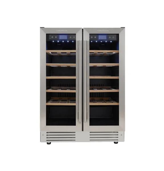 Винный шкаф встраиваемый, двухзонный на 42 бутылки Cellar Private CP042-2T