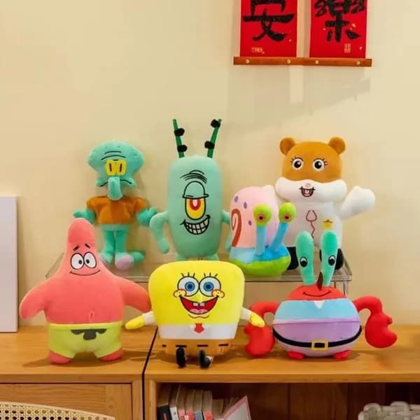 Милая плюшевая игрушка Губка Боб Квадратные Штаны,Подарок на 1 июня,20CM