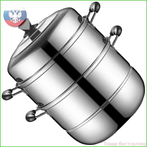 Многослойная пароварка из утолщенной нержавеющей стали кухонная утварь