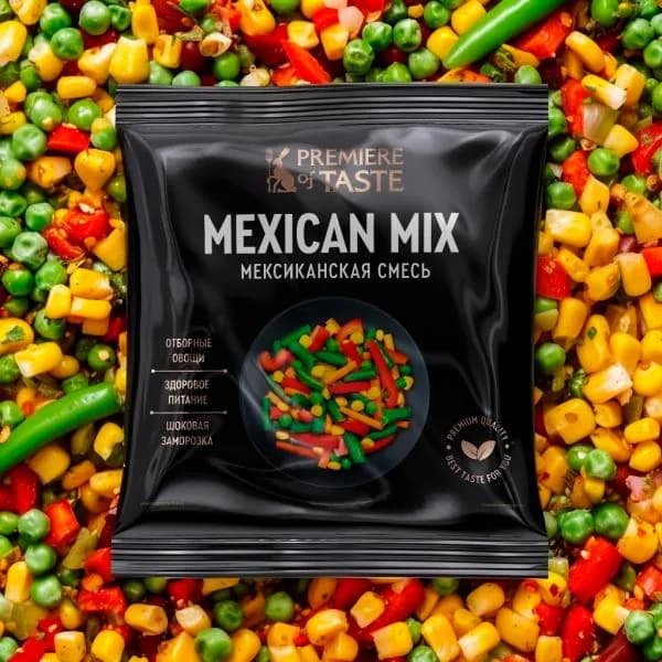 Мексиканская смесь быстрозамороженная Premiere of Taste 400г