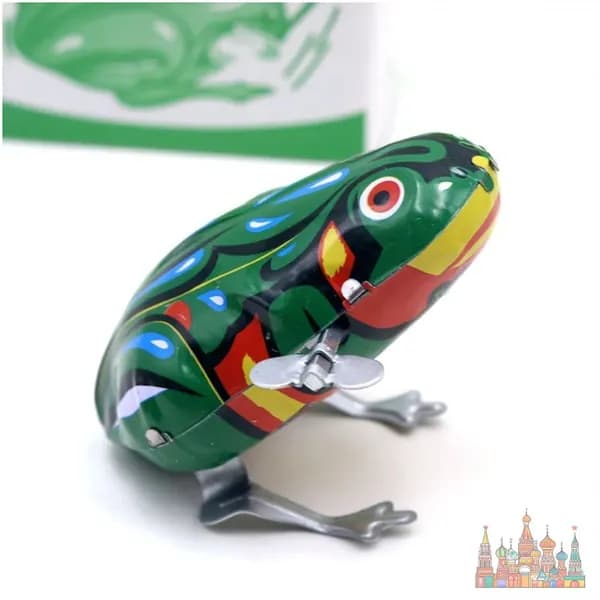 Винтажная механическая игрушка с пружинным механизмом
